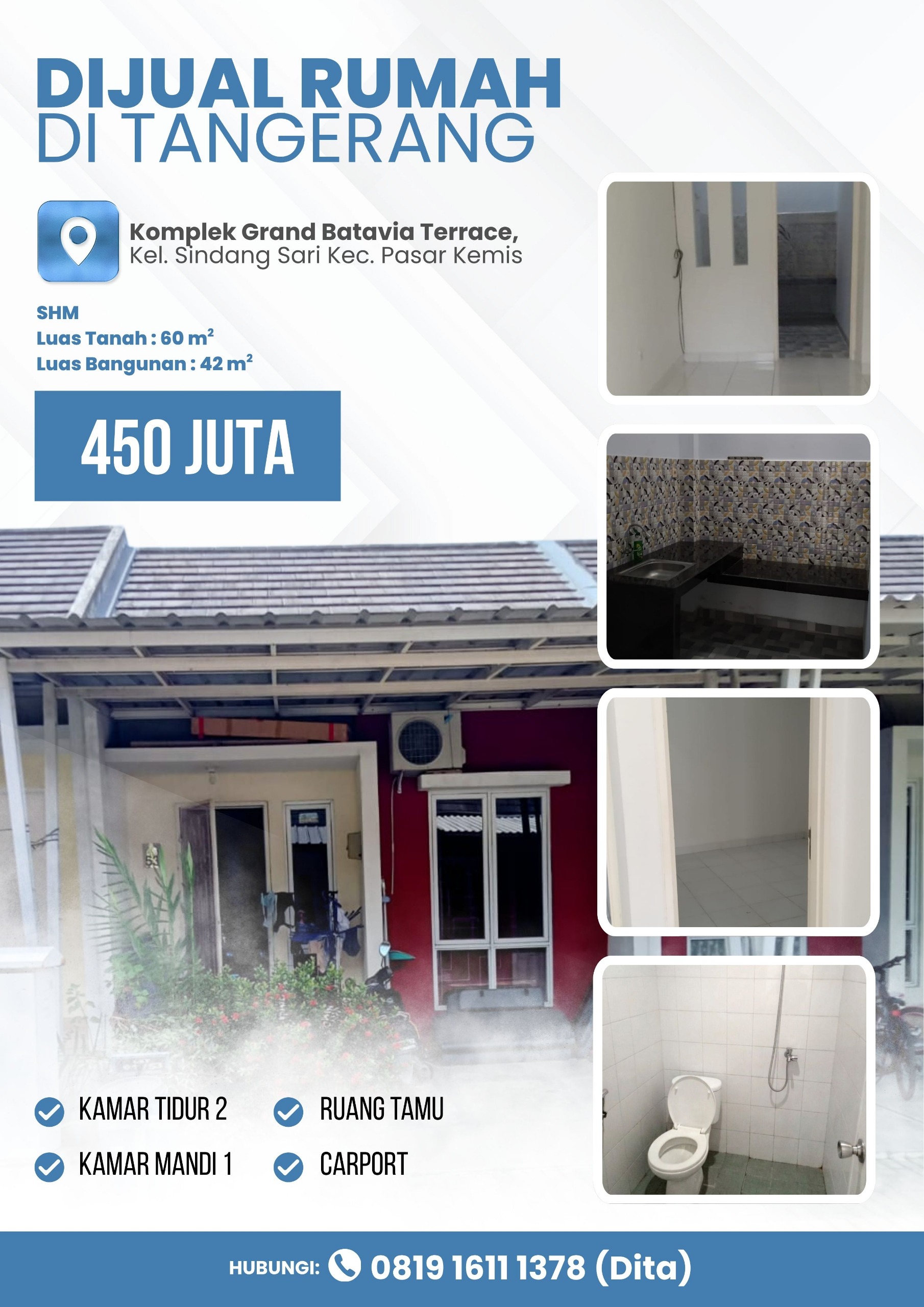 Komplek Grand Batavia Terrace, Kel. Sindang Sari, Kec. Pasar...